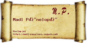 Madl Pénelopé névjegykártya